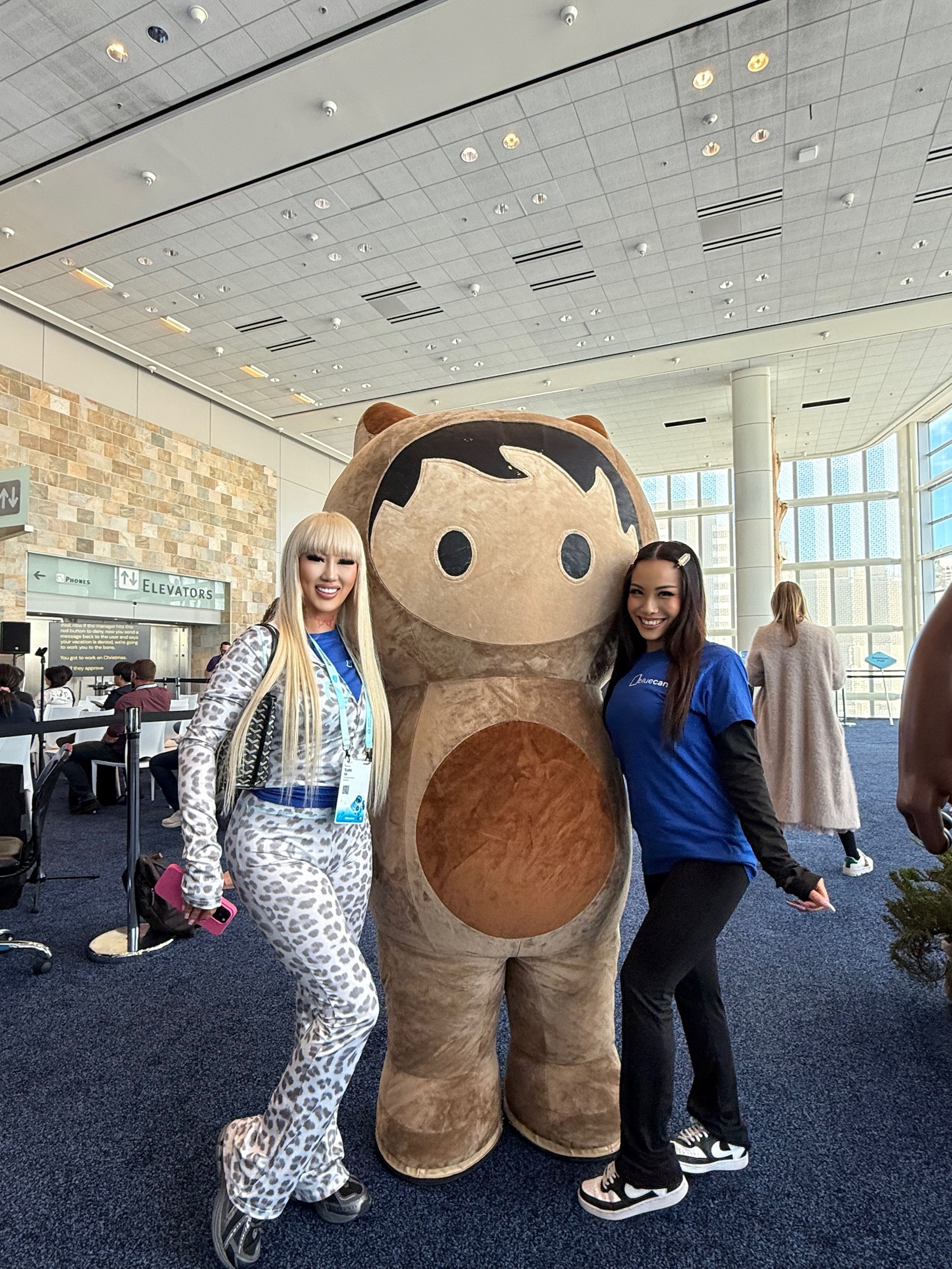 BLV promotional talent at a convention activation